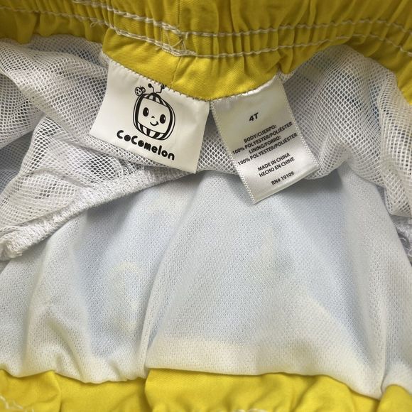 Cocomelon "JJ" Boys‎ 2 Pc Rash Guard Set 4T-Short Sleeve Top-Swim Shorts - Picture 12 of 14